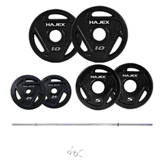 Tri Grip Cast Iron Weight Plates Set