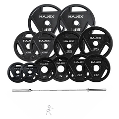 Tri Grip Cast Iron Weight Plates Set