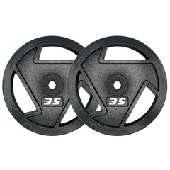 Tri Grip Cast Iron Weight Plates Set