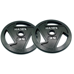 Tri Grip Cast Iron Weight Plates Set
