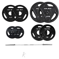 Tri Grip Cast Iron Weight Plates Set
