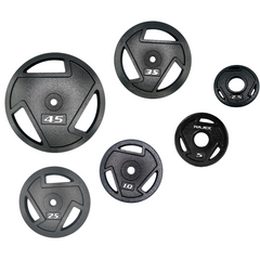 Tri Grip Cast Iron Weight Plates Set
