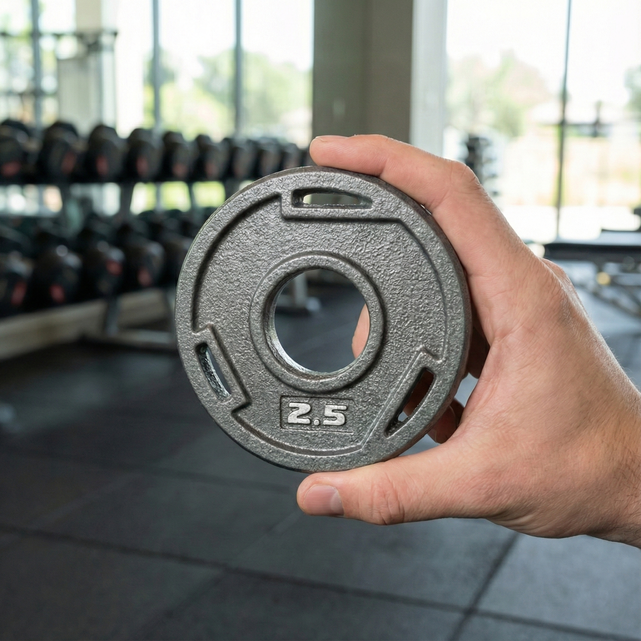 Tri Grip Cast Iron Weight Plates Set