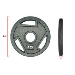 Tri Grip Cast Iron Weight Plates Set
