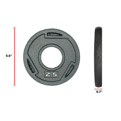 Tri Grip Cast Iron Weight Plates Set