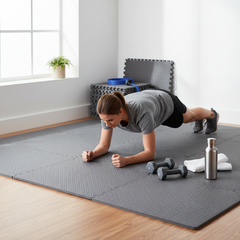 HAJEX Interlocking Exercise Gym Floor Mat - Pack of 6